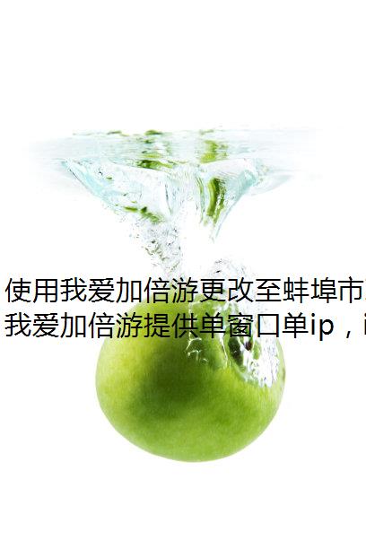 使用我爱加倍游更改至蚌埠市IP地址雷电模拟器修改IP地址