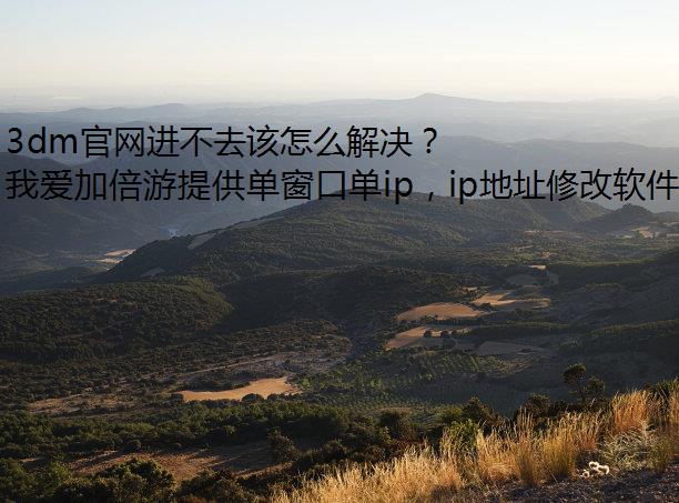 3dm官网进不去该怎么解决？
