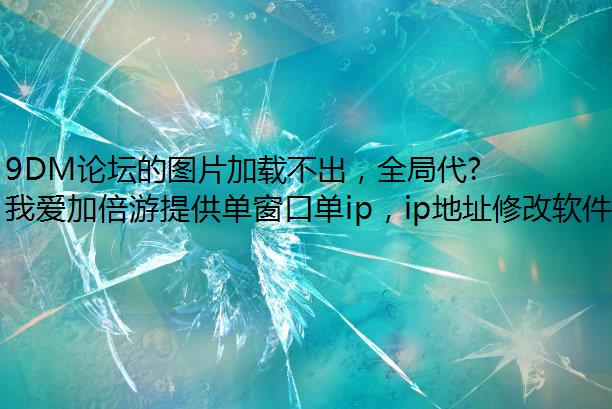 9DM论坛的图片加载不出，全局代理该怎么办？