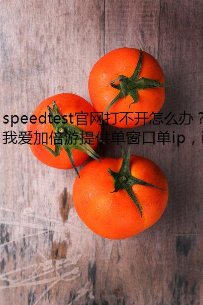 speedtest官网打不开怎么办？