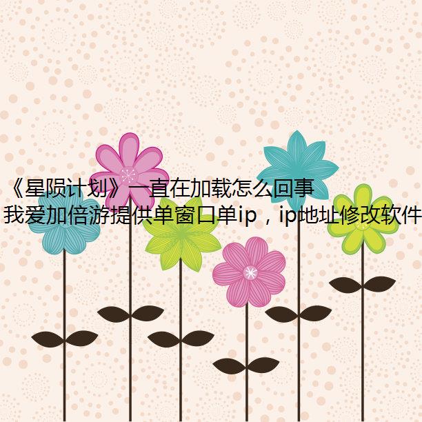 《星陨计划》一直在加载怎么回事？