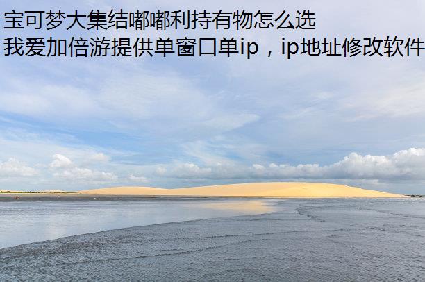 宝可梦大集结嘟嘟利持有物怎么选