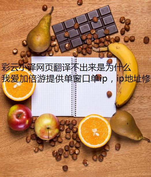 彩云小译网页翻译不出来是为什么？
