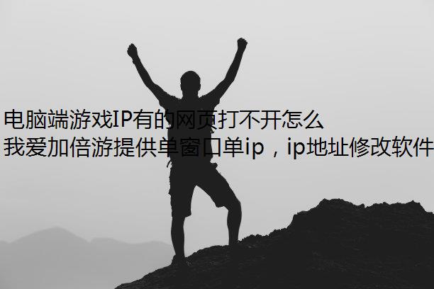 电脑端游戏IP有的网页打不开怎么办?如何解决?