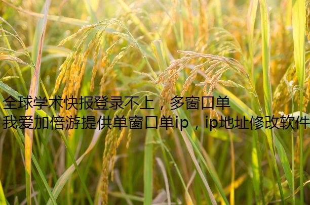 全球学术快报登录不上，多窗口单ip显示未知错误怎么办？