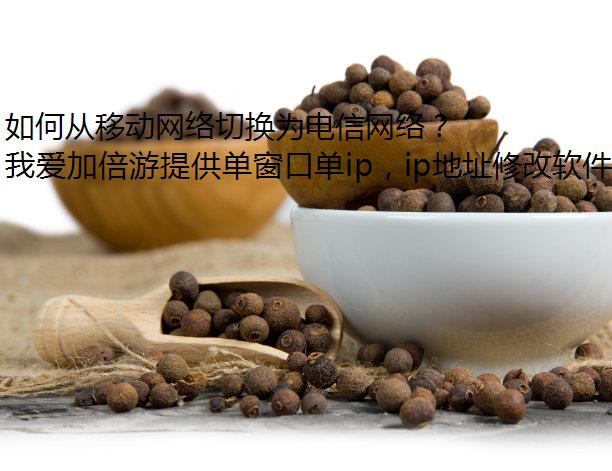 如何从移动网络切换为电信网络？我爱加倍游来告诉你答案