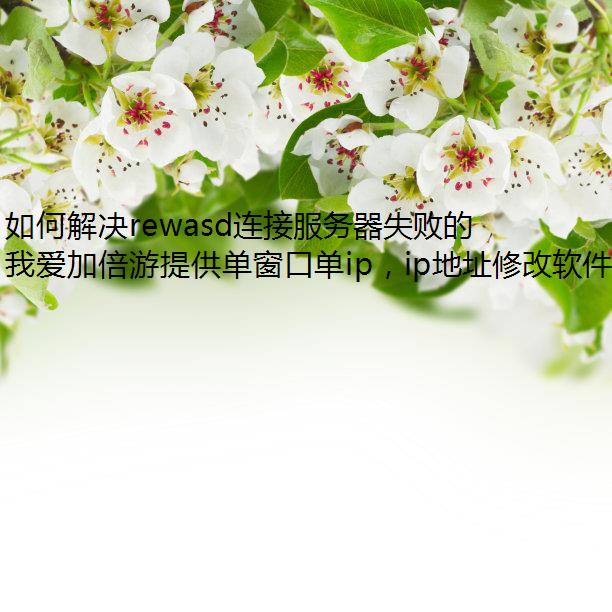 如何解决rewasd连接服务器失败的问题？