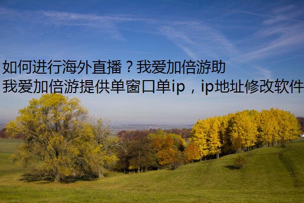 如何进行海外直播？我爱加倍游助力海外党开播！