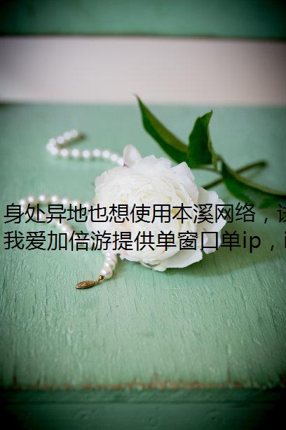 身处异地也想使用本溪网络，试试我爱加倍游