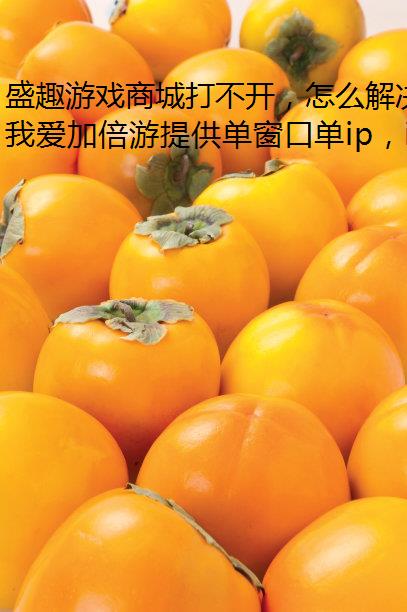 盛趣游戏商城打不开，怎么解决？