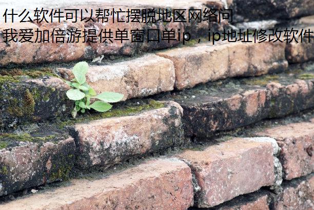 什么软件可以帮忙摆脱地区网络问题？