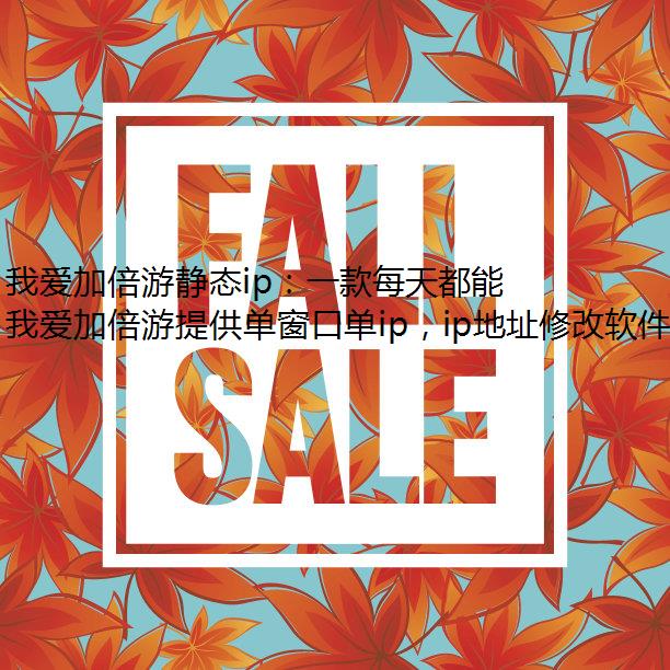 我爱加倍游静态ip：一款每天都能免费使用的代理