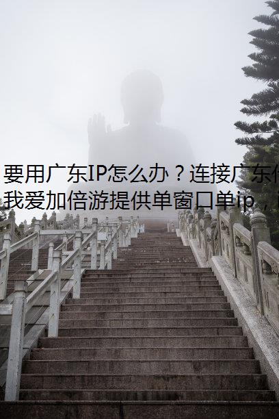 要用广东IP怎么办？连接广东代理IP就用我爱加倍游~