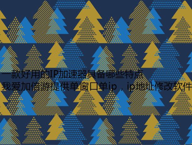 一款好用的IP加速器具备哪些特点？