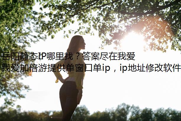 岳阳静态IP哪里找？答案尽在我爱加倍游！