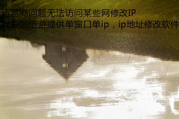 运营商问题无法访问某些网修改IP地址站怎么办?